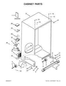 Part Location Diagram of W10768946 Whirlpool Use and care guide