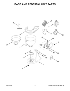 Part Location Diagram of W11562693 Whirlpool Use and Care Guide
