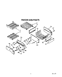 FREEZER SHELF Diagram and Parts List for KSSS48DWW00  KitchenAid Refrigerator