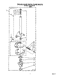 BRAKE AND DRIVE TUBE Diagram and Parts List for TAWL200WW1  Estate Washer