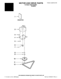 MOTOR AND DRIVE PARTS Diagram and Parts List for GACP15XXMG4  Whirlpool Trash Compactor