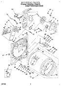 SECTION Diagram and Parts List for LER8858DQ0  Whirlpool Dryer