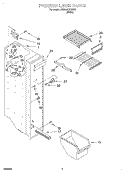 FREEZER LINER Diagram and Parts List for SS25AEXHW00  Whirlpool Refrigerator