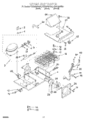 UPPER UNIT Diagram and Parts List for KSSS36MHT00  KitchenAid Refrigerator
