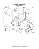 EXTERNAL OVEN Diagram and Parts List for FES370VX0  Whirlpool Range