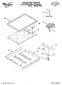 COOKTOP PARTS Diagram and Parts List for RS696PXGQ14  Whirlpool Range