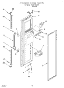 FREEZER DOOR Diagram and Parts List for 7ED27DQXDN00  Whirlpool Refrigerator