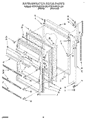 REFRIGERATOR DOOR Diagram and Parts List for KTRD18KXAL30  Whirlpool Refrigerator
