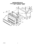 FREEZER DOOR Diagram and Parts List for ET20DKXWN01  Whirlpool Refrigerator