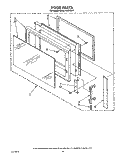 DOOR Diagram and Parts List for KHMC106WAL0  KitchenAid Microwave