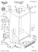 CABINET, LITERATURE Diagram and Parts List for 6ED20TKXGW01  Whirlpool Refrigerator
