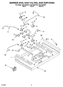 SECTION Diagram and Parts List for KGCC566HWH2  KitchenAid Cooktop