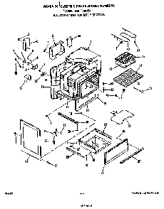 Body Diagram and Parts List for F7608*0  Roper Range