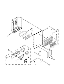 Part Location Diagram of W10476316 Whirlpool ESCUTCHEON