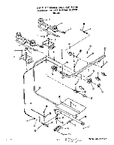 Burner Section Diagram and Parts List for 1835*3A  Roper Range