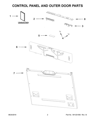Part Location Diagram of W11172772 Whirlpool Use & Care Guide