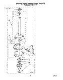 BRAKE AND DRIVE TUBE Diagram and Parts List for KAWE660WWH3  KitchenAid Washer