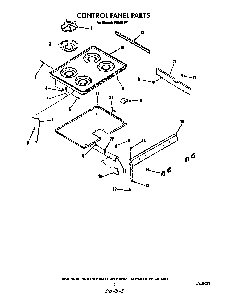 Cooktop Parts Diagram and Parts List for F8958*1  Roper Range