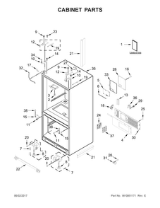 Part Location Diagram of W10835554 Whirlpool VENT