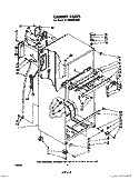 CABINET Diagram and Parts List for ET18MKXPWR1  Whirlpool Refrigerator