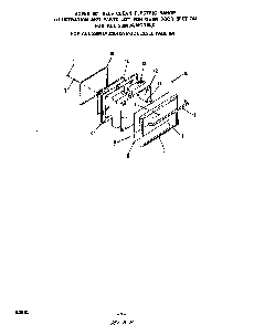 Door For 23640a Diagram and Parts List for 2364*1A  Roper Range