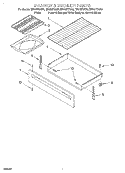 DRAWER & BROILER, LIT/OPTIONAL Diagram and Parts List for RF378PXGQ0  Whirlpool Range
