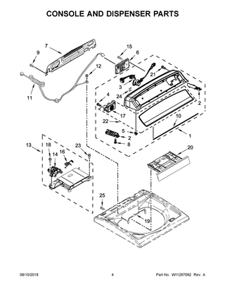 Part Location Diagram of W11042238 Whirlpool BEZEL