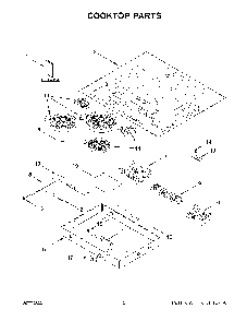 Cooktop Parts Diagram and Parts List for KCES956KSS00  KitchenAid Cooktop