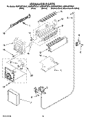ICEMAKER PARTS, OPTIONAL PARTS (NOT INCLUDED) Diagram and Parts List for KSRP25FTSS01  KitchenAid Refrigerator