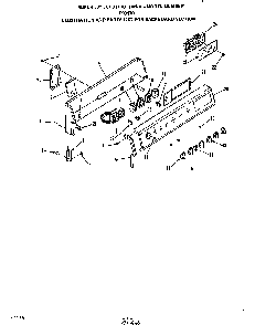 Backguard Diagram and Parts List for F9817*0  Roper Range