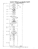 BASKET DRIVE AND BRAKE Diagram and Parts List for 3LA5800XPW1  Whirlpool Washer