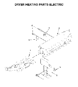 Dryer heating parts-electric Diagram and Parts List for YWED6120HC1  Whirlpool Dryer