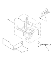 Pump Parts Diagram and Parts List for 10689589702  Kenmore Ice Maker
