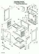 CHASSIS PARTS Diagram and Parts List for TGP305TT1  Estate Range