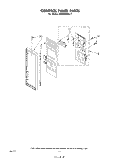 CONTROL PANEL Diagram and Parts List for MW8520XL9  Whirlpool Microwave