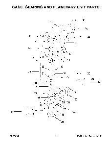 Case, Gearing And Planetary Unit Parts Diagram and Parts List for 5KSM156HMBBM4  KitchenAid Mixer