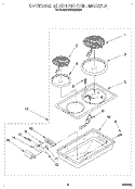 OPTIONAL ELECTRIC COIL MODULE Diagram and Parts List for RC8920XAH0  Whirlpool Cooktop