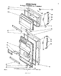 DOOR , MISCELLANEOUS Diagram and Parts List for ET14JKXLWR2  Whirlpool Refrigerator