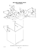 TOP AND CABINET , LITERATURE AND OPTIONAL Diagram and Parts List for LA7088XTF0  Whirlpool Washer