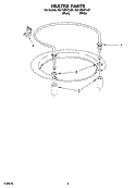 HEATER PARTS Diagram and Parts List for GU1108XTLB1  Whirlpool Dishwasher
