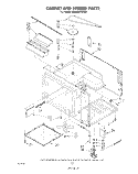 CABINET AND STIRRER Diagram and Parts List for RM955PXLW2  Whirlpool Microwave Oven Combo