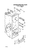 REFRIGERATOR LINER Diagram and Parts List for JWRZ2727FI00  Whirlpool Refrigerator
