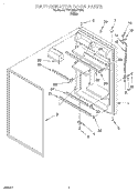 REFRIGERATOR DOOR Diagram and Parts List for 7RT18DKXFW00  Roper Refrigerator