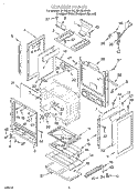 CHASSIS Diagram and Parts List for SF195LEHZ0  Whirlpool Range