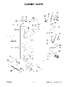 Cabinet Parts Diagram and Parts List for KRFC302ESS06  KitchenAid Refrigerator