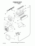 ICEMAKER PARTS Diagram and Parts List for ED5LVAXWS01  Whirlpool Refrigerator