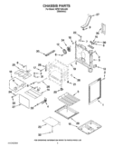CHASSIS PARTS Diagram and Parts List for WFE714HLAS0  Whirlpool Range