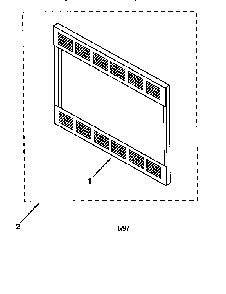 Trim Kit Diagram and Parts List for MK6127XES0  Whirlpool Microwave