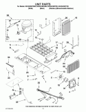 UNIT PARTS Diagram and Parts List for KSC24C8EYB00  KitchenAid Refrigerator