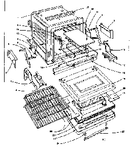 Oven Parts Diagram and Parts List for 1554546702  Kenmore Range